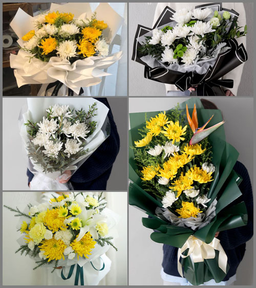 山东青岛莱西市龙水街道姜庄村白事花束代送